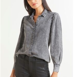 Rails - Angelica Acid Wash Button Down - XS